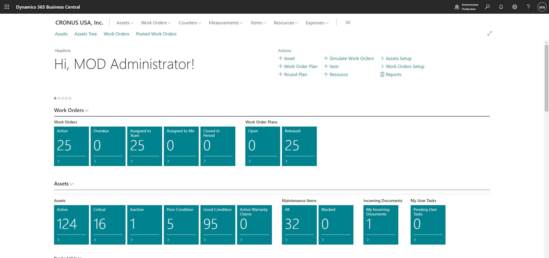 screenshot of Dynaway EAM